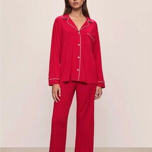 Eberjey Gisele Red Pajama Set (XS)